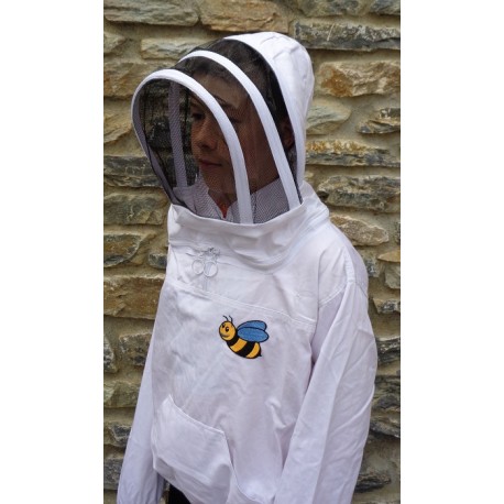 Blouson de protection contre les abeilles de type anglais 10-12 ans