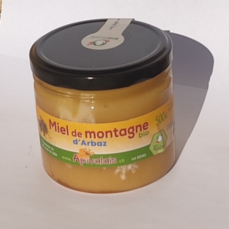 Miele di montagna Biosuisse 2024, Arbaz 500 gr
