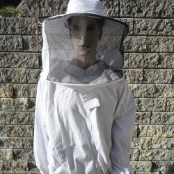 Blouson de protection contre les abeilles avec chapeau intégré, taille S