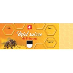 Etiquette pour miel de Fribourg