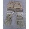 Gants en cuir avec manchette en coton et ventillation